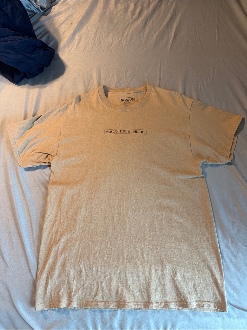 Dravus Men’s Beige Graphic Tee - Fish & Wildlife